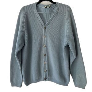 Vintage Kaso Of Seattle Wool Knitted Chunky Cardigan Men’s Medium Dad Grandpa